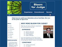 Tablet Screenshot of bloomforjudge.com